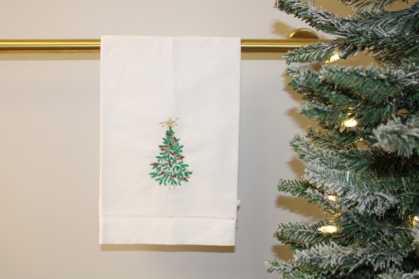 Vintage Christmas Tree Tea Towel