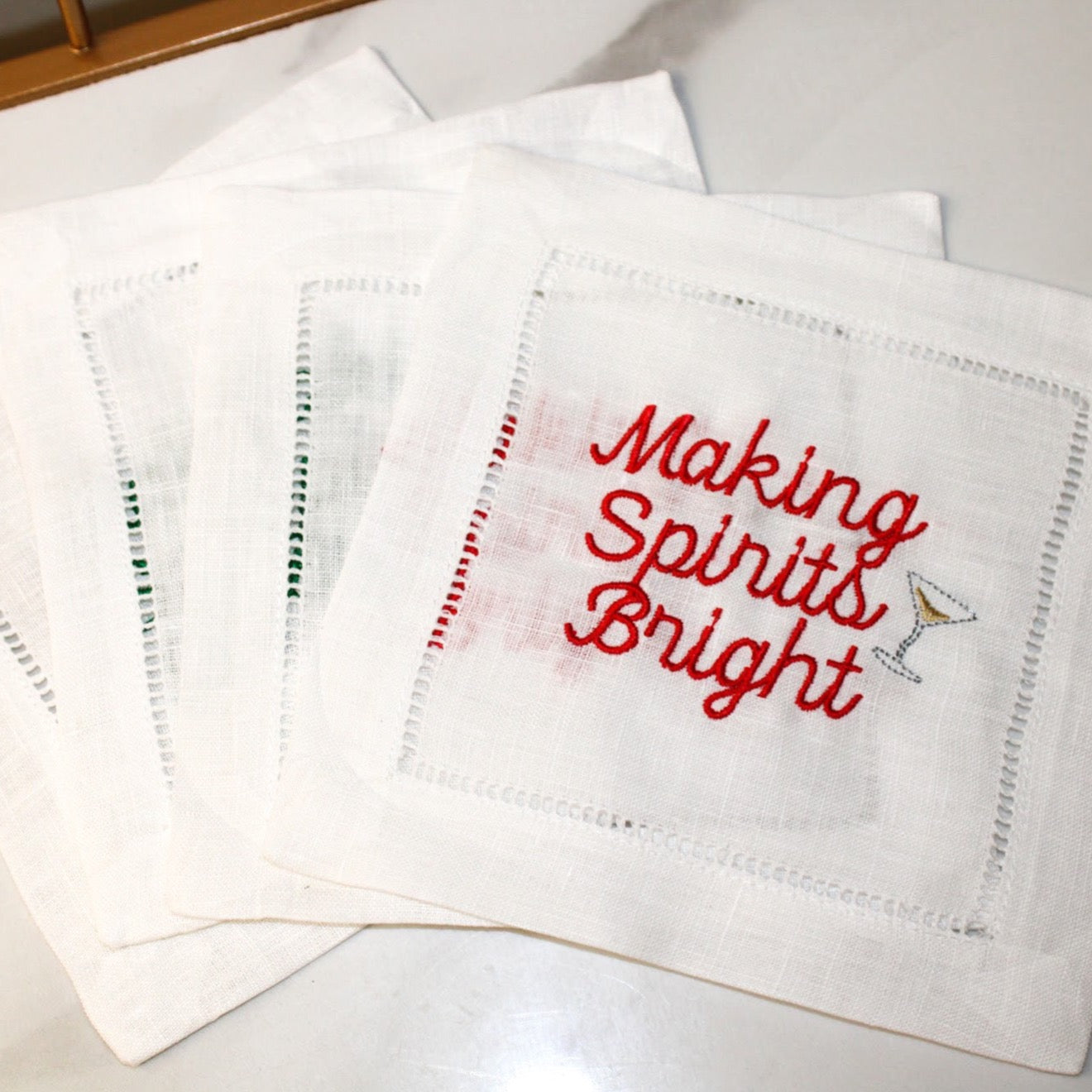 Making Spirits Bright Cocktail Napkin Set