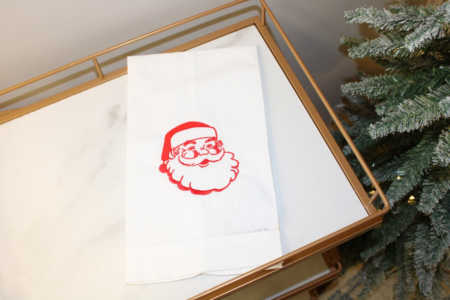 Retro Santa Tea Towel