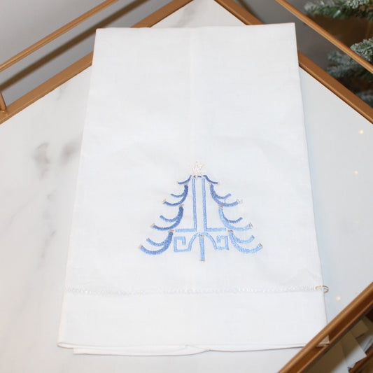 Pagoda Christmas Tree Tea Towel