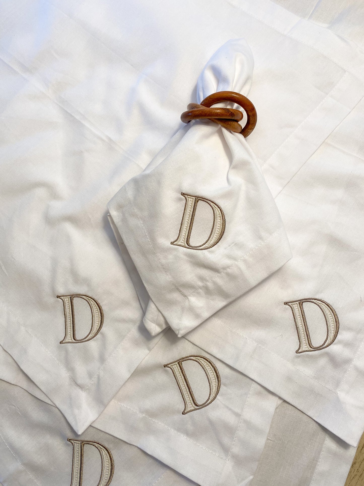 Monogram Dinner Napkins