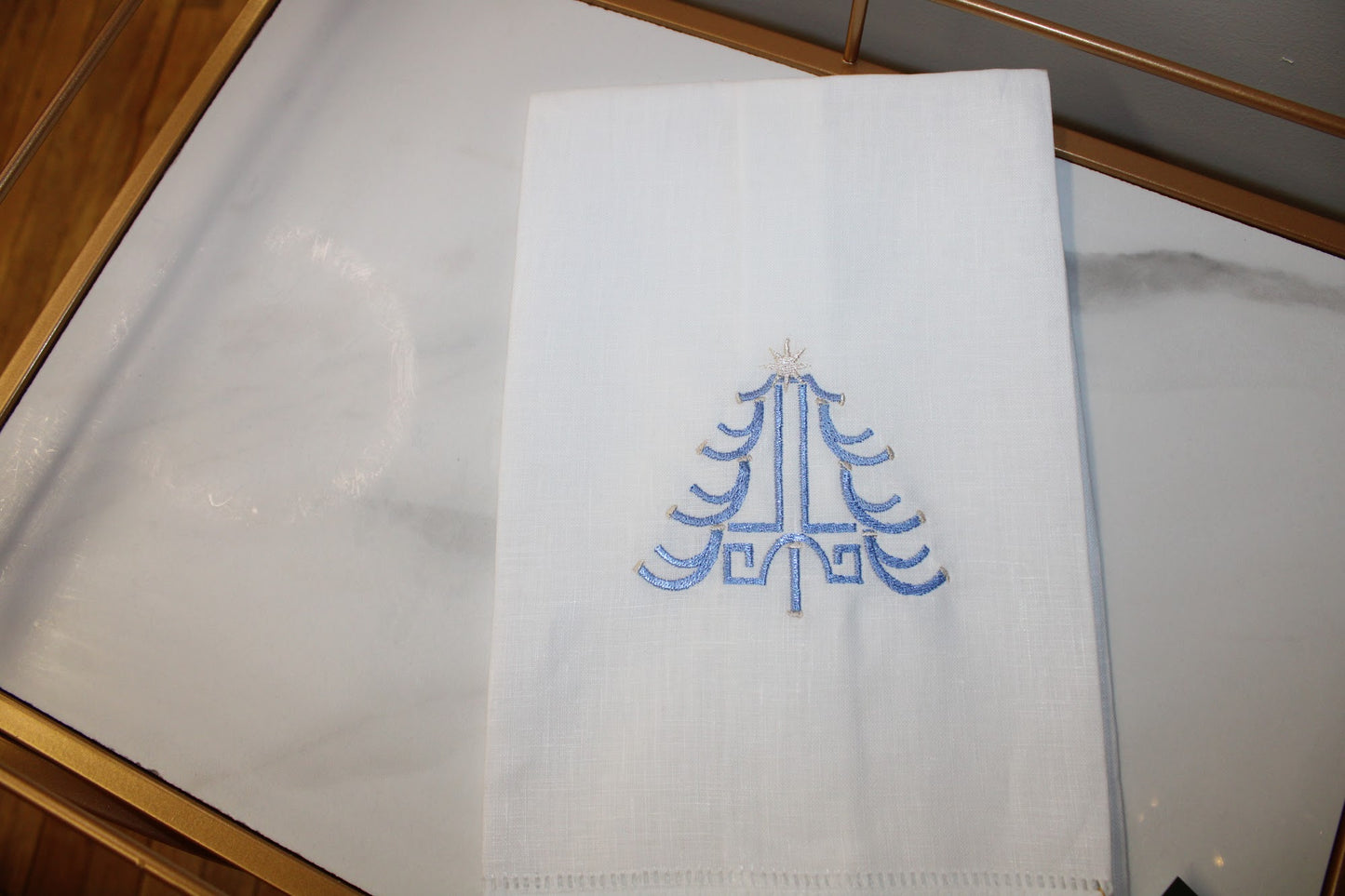 Pagoda Christmas Tree Tea Towel