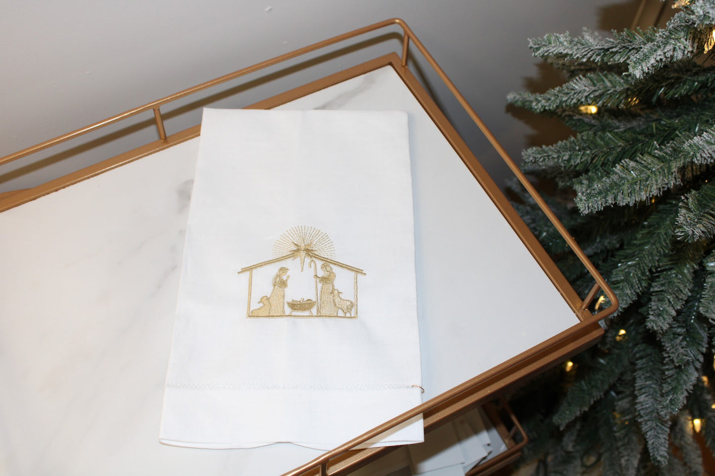 Nativity Tea Towel