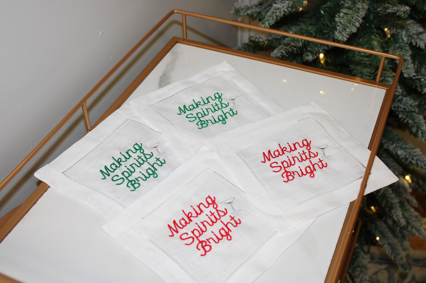 Making Spirits Bright Cocktail Napkin Set