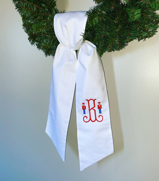 Holiday Wreath Sash